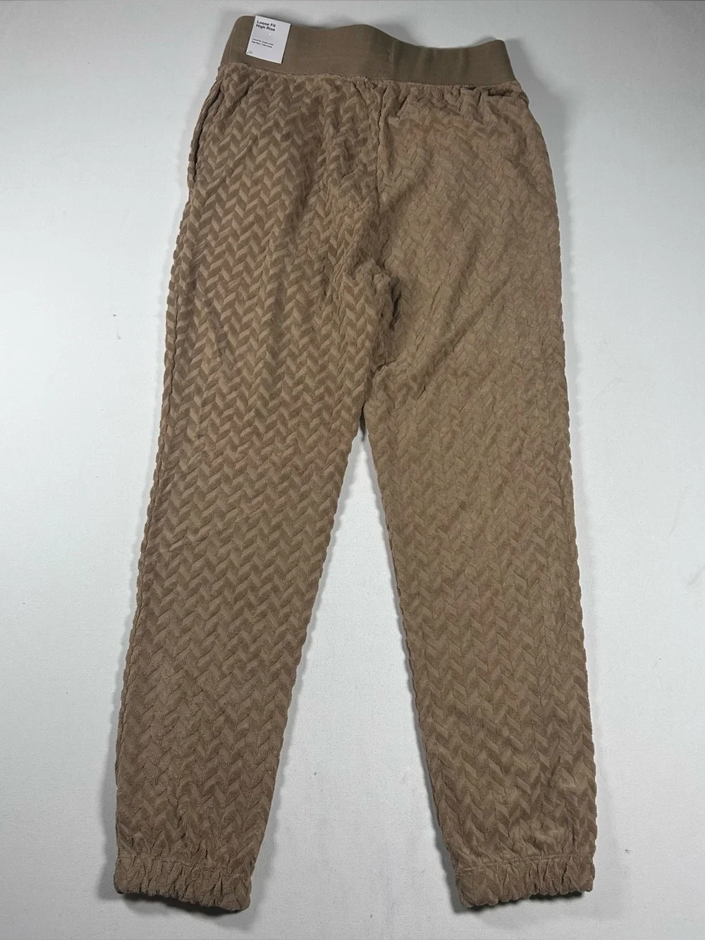 Nike Womens Medium Tan Everyday Modern High Rise Textured Joggers DR2178-258 NEW